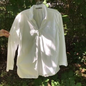 Garnet Hill White Cotton Tunic